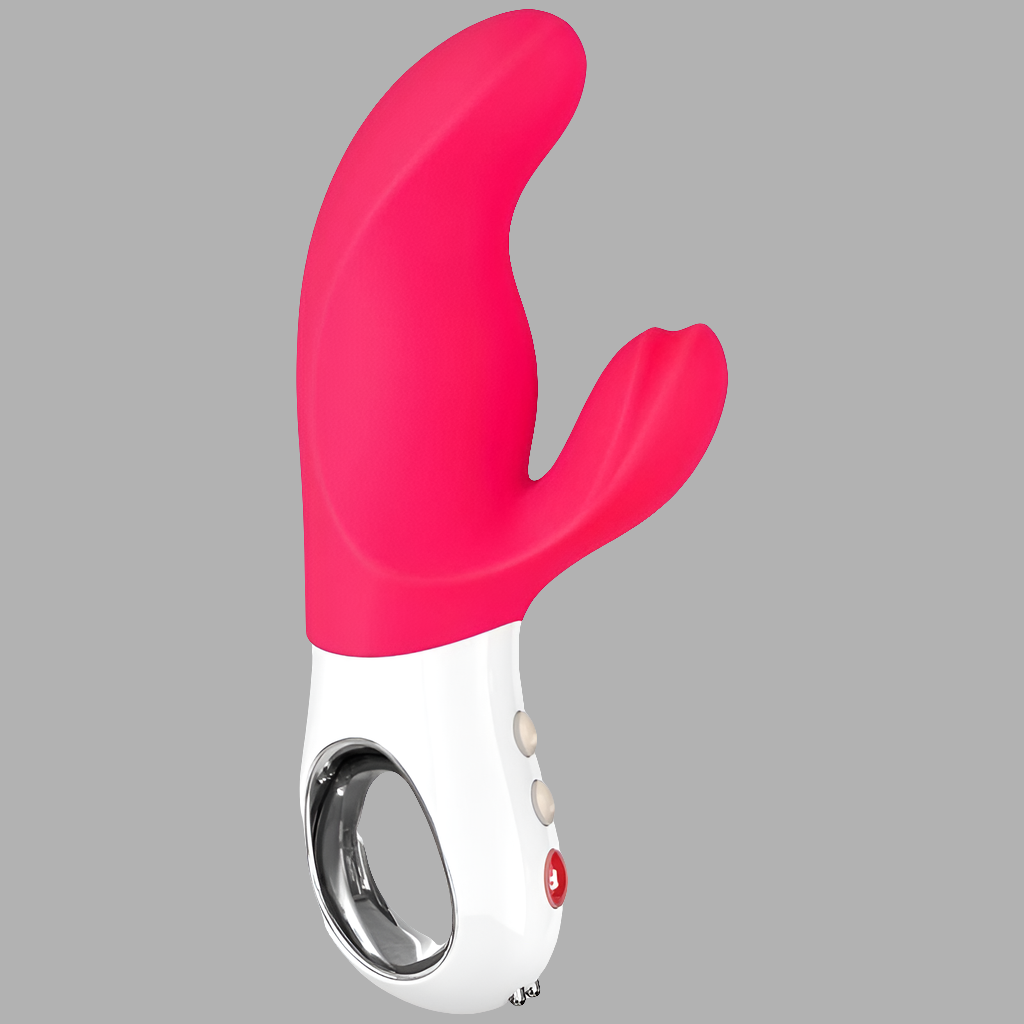 Vibratore rabbit con doppia stimolazione vaginale e clitoridea Fun Factory Miss Bi Dual Rosa Bianco