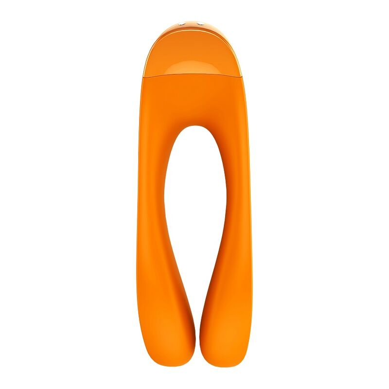 Satisfyer - Vibromasseur à doigt canne en bonbon orange