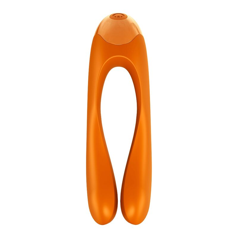 Satisfyer - Vibromasseur à doigt canne en bonbon orange