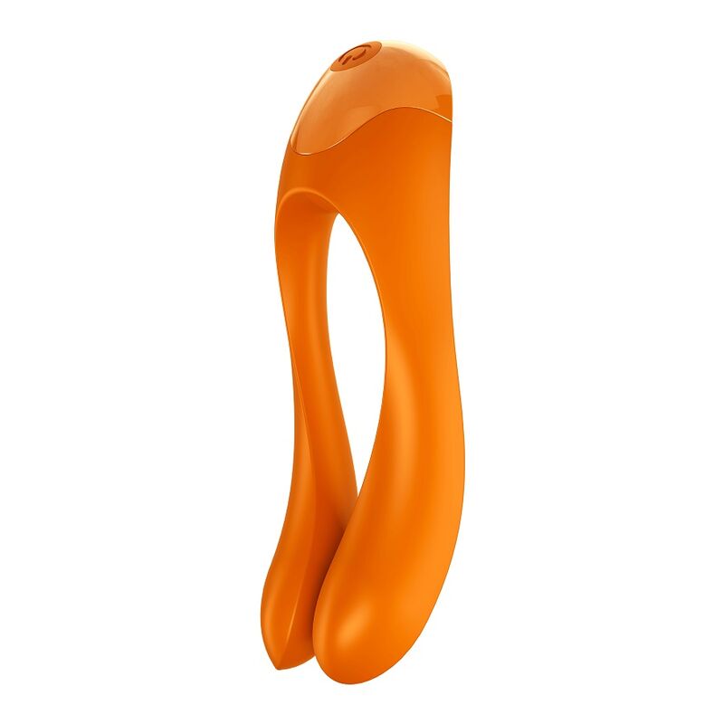 Satisfyer - Vibromasseur à doigt canne en bonbon orange