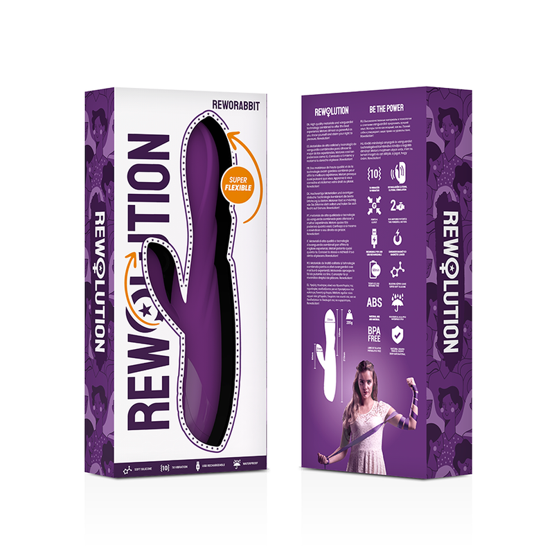 Rewolution - Vibromasseur flexible Reworabbit avec lapin