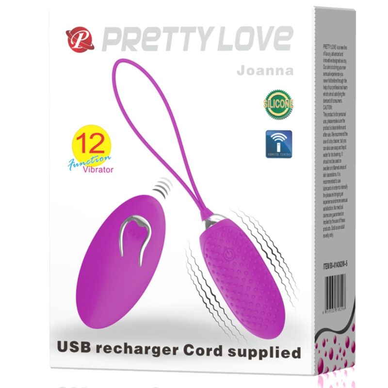 Pretty Love - Joanna Uovo Vibrante Telecomando 12 Modalit