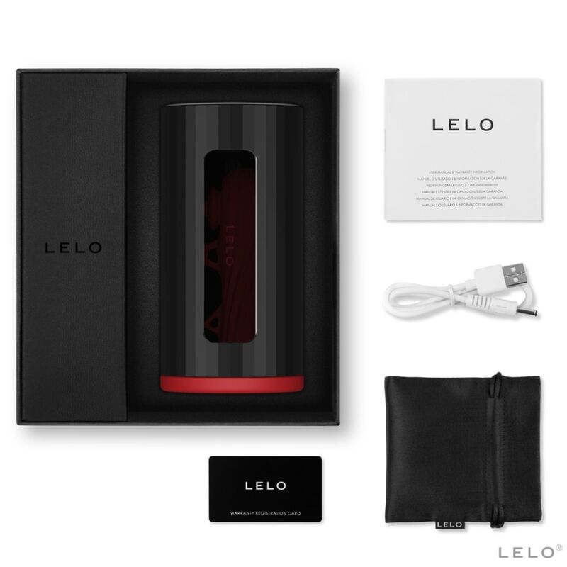 Lelo - Masturbatore F1S V2 Con Tecnologia Sdk Rosso - Nero