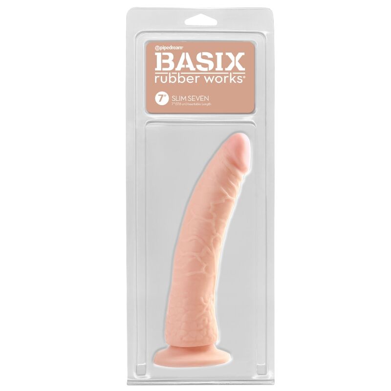 pene sottile jelly unisex 19 cm naturale con ventosa ftalati e lattice free ipoallergenico alta qualità Basix