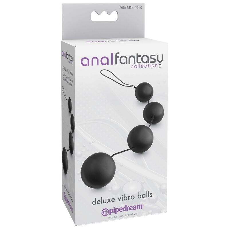 Sfere vibranti anali unisex senza falati con fune di recupero per stimolazione anale sicura Anal Fantasy Series
