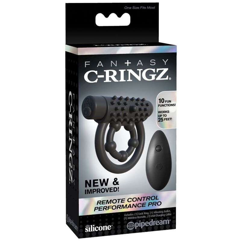 Anello fallico vibrante con telecomando controllo remoto silicone elastico frequenze multiple sesso stimolazione performance fantasy c-ringz