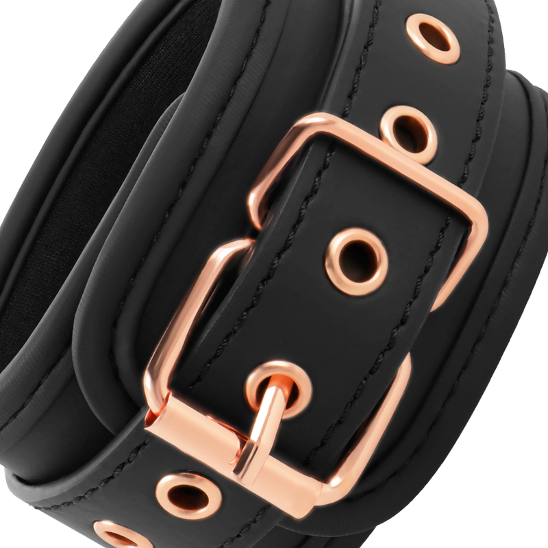 Bracelets de cheville de contrainte en cuir végétalien avec boucle réglable Coquette Chic