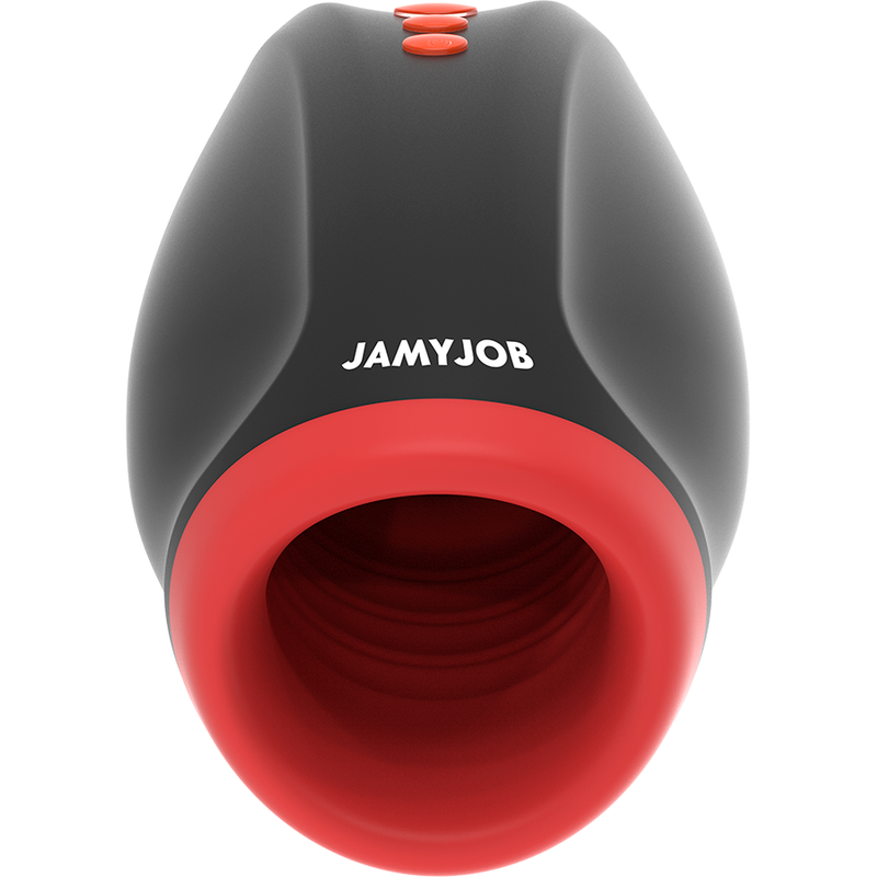 Masturbatore maschile con vibrazione e compressione 10 modalità impermeabile silicone realistico Jamyjob