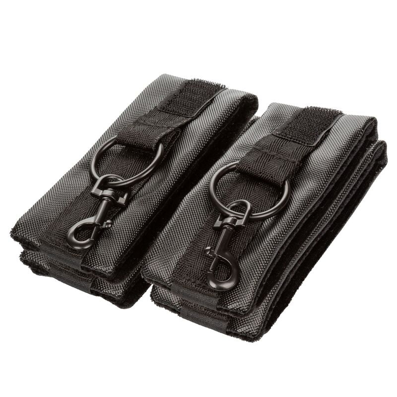 Imbracatura costrittiva polsi caviglie imbottita regolabile 4 punti fissaggio comfort bdsm california exotics