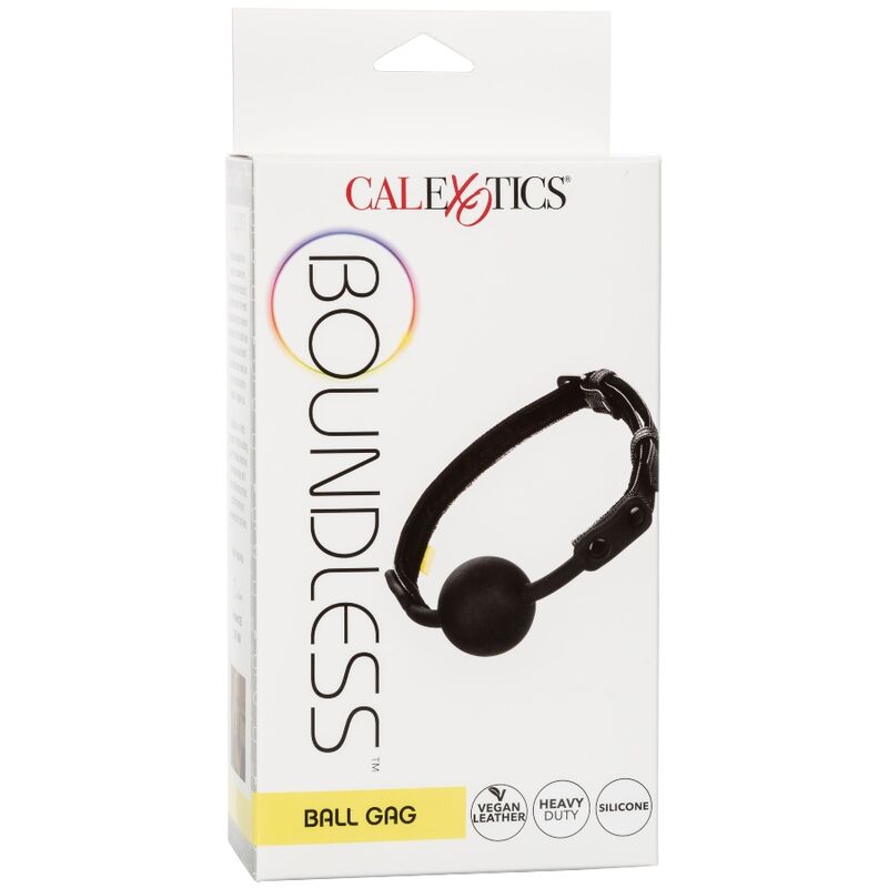 Morso ball gag nero in silicone fibbia in pelle vegana regolabile bondage bdsm sicuro e resistente california exotics