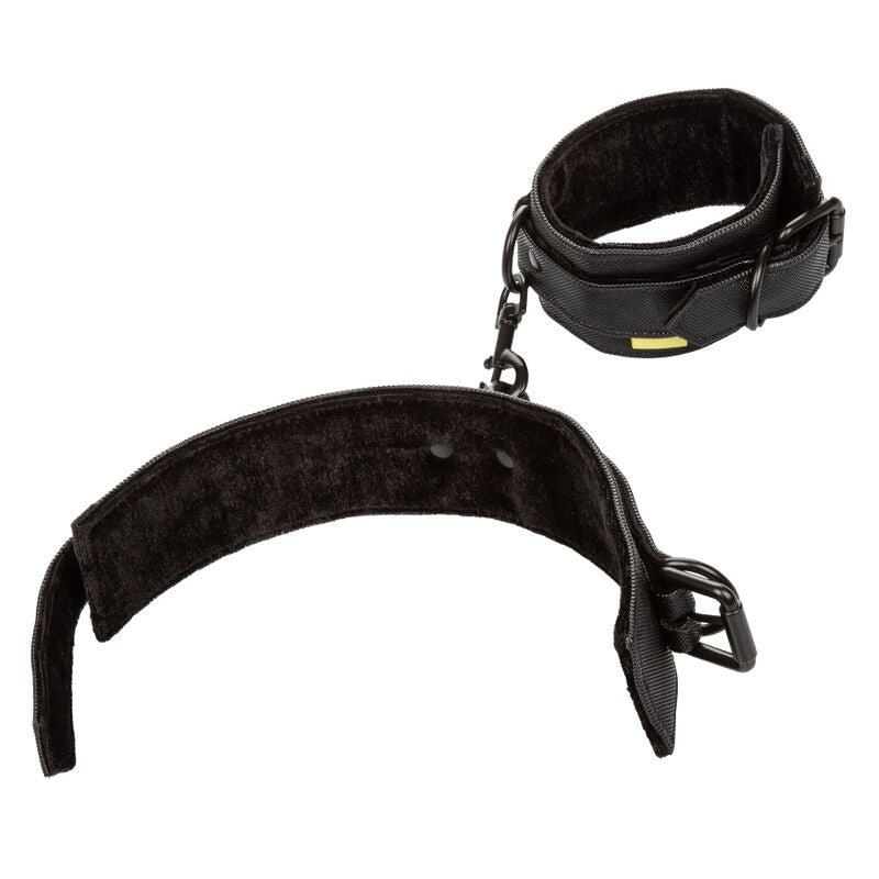 Menottes de bondage de cheville en cuir végétalien souple avec boucle réglable Fetish Bdsm California Exotics