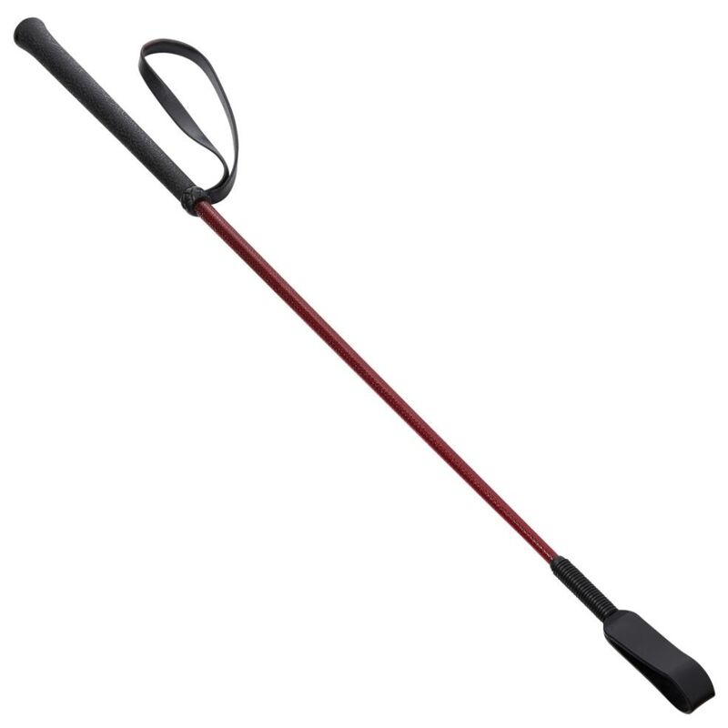 Frustino fetish in pelle nera robusto e leggero con manico antiscivolo per giochi bondage sportheets