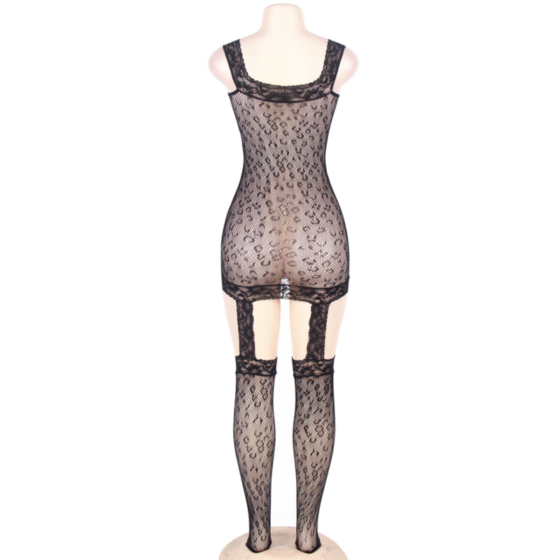 Queen Lingerie - Bodystock Stile Leopardo S/L