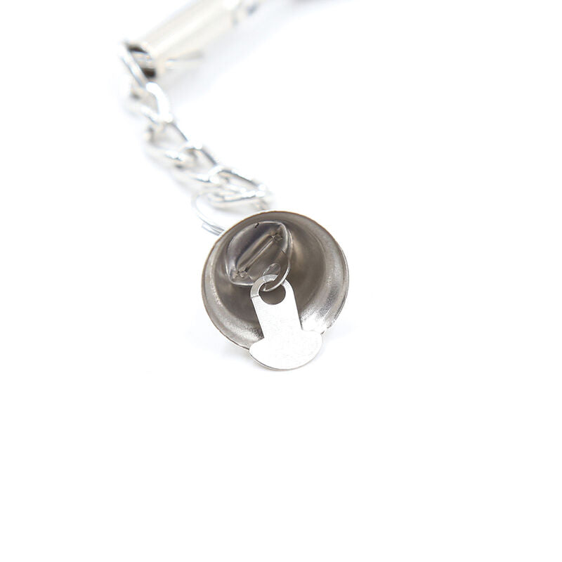 pinze morsetti per capezzoli in metallo con vite regolabile e campanelle senza nickel facili da pulire ohmama fetish