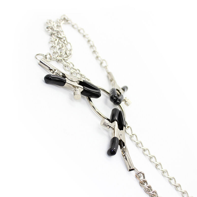 Pinze Morsetti Per Capezzoli E Pene O Vagina Forma A Pinza In Metallo Con Vite Per Regolazione Pressione 3In1 Ohmama