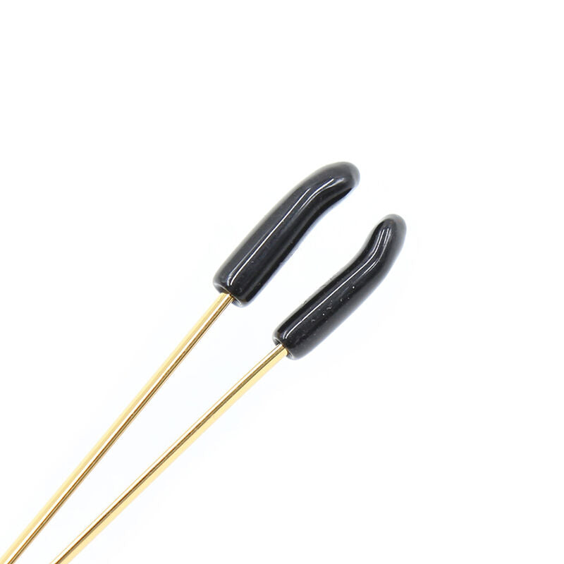 Pinze morsetti capezzoli in metallo con stringitore manuale finitura oro per fetish qualità Ohmama Fetish