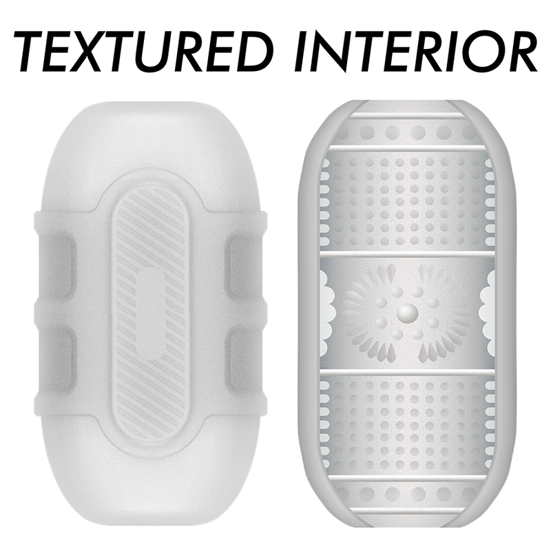 Doppio masturbatore con due ingressi bocca e vagina interno strutturato materiale realistico Jamyjob