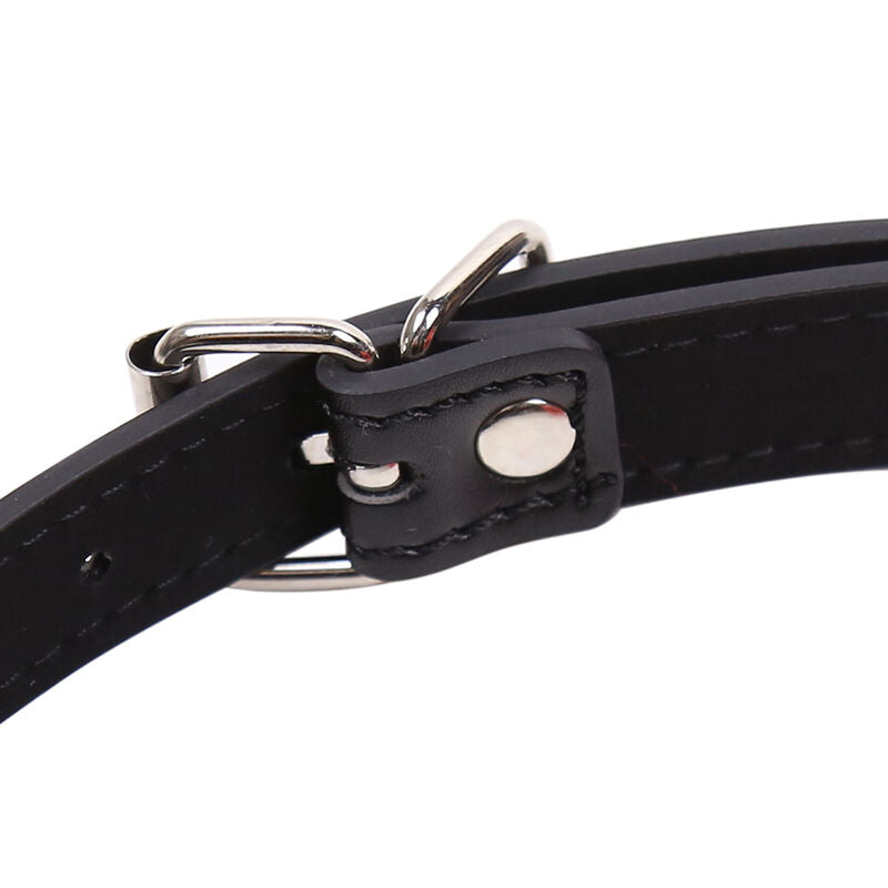 morso bavaglio costrittivo con bocca rossa regolabile senza ftalati per bondage fetish materiale sicuro ohmama fetish