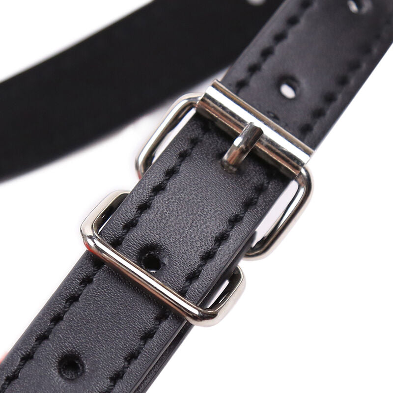 morso bavaglio costrittivo con bocca rossa regolabile senza ftalati per bondage fetish materiale sicuro ohmama fetish