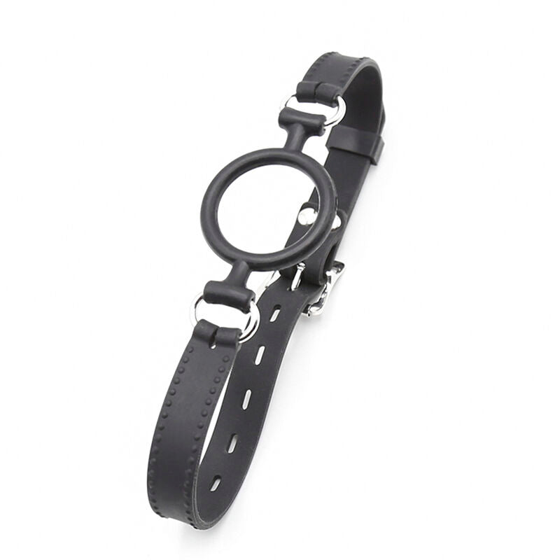 Bavaglio morso in silicone ipoallergenico regolabile sicuro per il corpo con O ring traspirante Ohmama Fetish