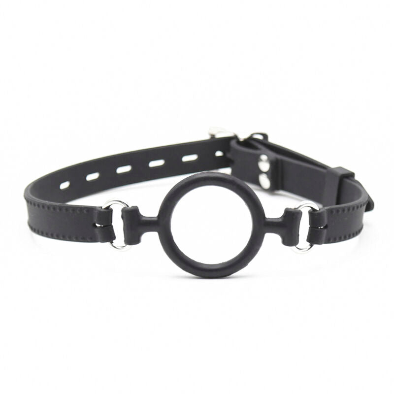Bavaglio morso in silicone ipoallergenico regolabile sicuro per il corpo con O ring traspirante Ohmama Fetish