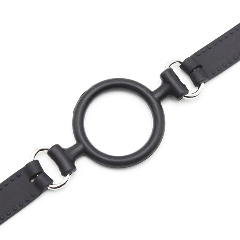 Bavaglio morso in silicone ipoallergenico regolabile sicuro per il corpo con O ring traspirante Ohmama Fetish