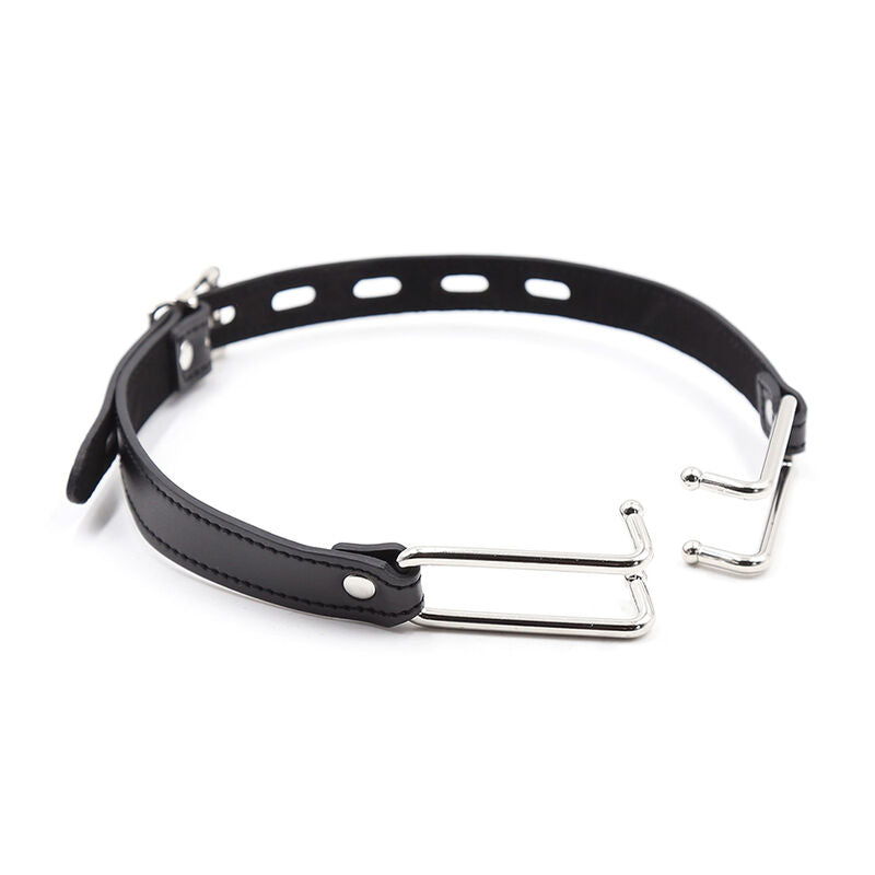 Bavaglio morso fetish regolabile con ganci metallici in acciaio inossidabile senza ftalati per bondage ohmama fetish