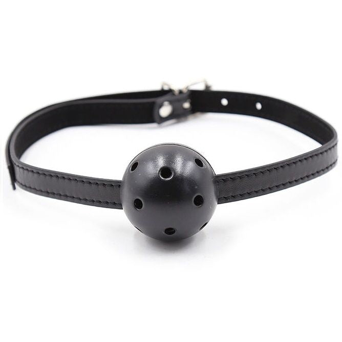 Morso bavaglio constrittivo con morso a spera traspirante regolabile bondage 