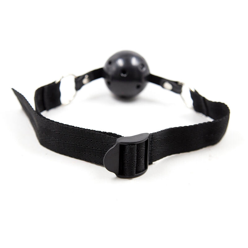 Morso Bavaglio Constrittivo In Nylon Con Morso A Spera Traspirante Regolabile Bondage