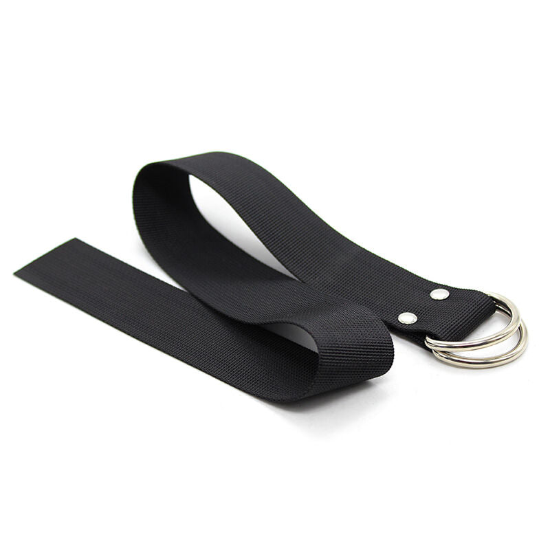 Collare in nylon con ferma polsi regolabile a strappo per giochi fetish con collana manette unico ohmama fetish