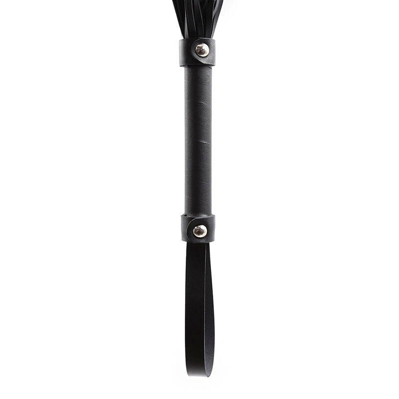 Frustino in pelle con rivetti argento 60 cm per usi fetish design versatile per principianti esperti Ohmama Fetish