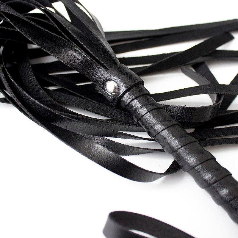 Frustino fetish pelle con manico intrecciato 45 cm ideale per principianti ed esperti materiali alta qualità ohmama fetish
