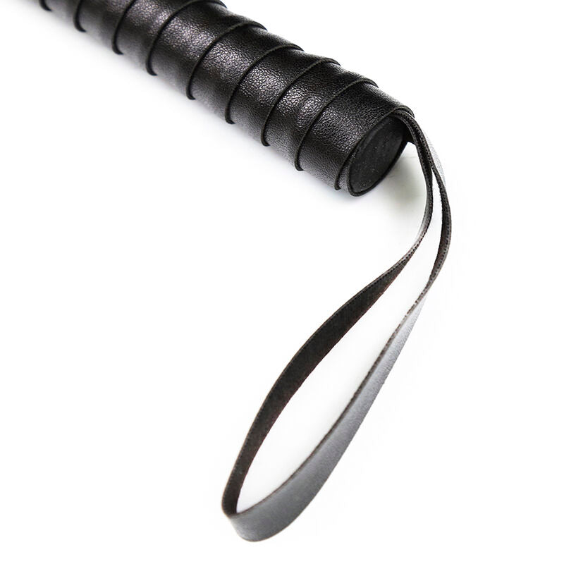Frustino corta in pelle sintetica con manico testurizzato 450 cm accessori fetish per principianti e esperti OHMAMA FETISH