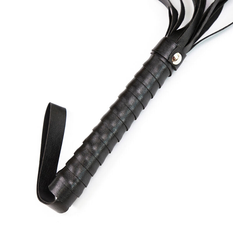 Frustino corta in pelle sintetica con manico testurizzato 450 cm accessori fetish per principianti e esperti OHMAMA FETISH