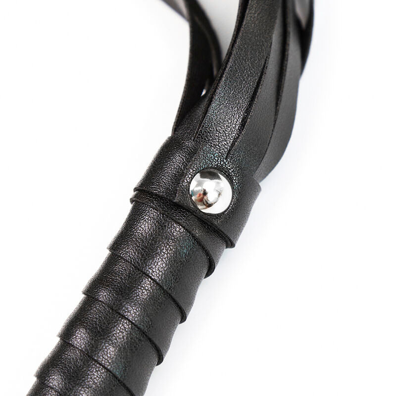 Frustino corta in pelle sintetica con manico testurizzato 450 cm accessori fetish per principianti e esperti OHMAMA FETISH