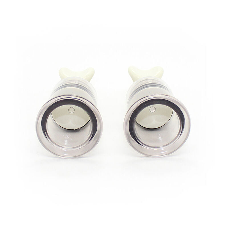 Ventose per capezzoli con aspirazione a vuoto vacuum trazione regolabile misura s ventose senza ftalati abs lunghezza 2 cm ohmama fetish