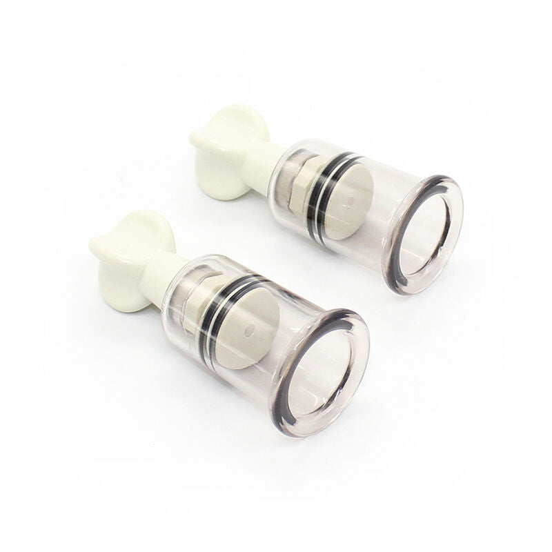 Ventose per capezzoli con aspirazione a vuoto vacuum trazione regolabile misura s ventose senza ftalati abs lunghezza 2 cm ohmama fetish