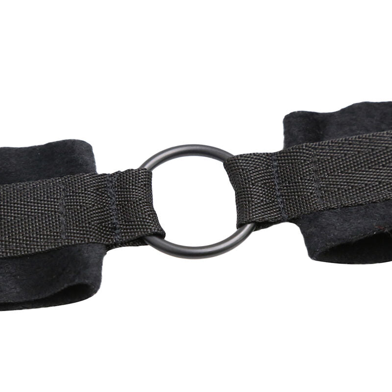 Nylon Wrist Cuffs With Strap With Metal Hook Bondage