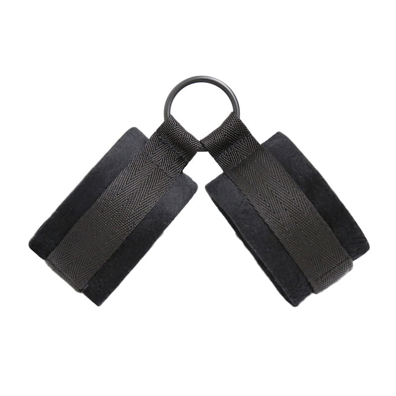 Nylon Wrist Cuffs With Strap With Metal Hook Bondage