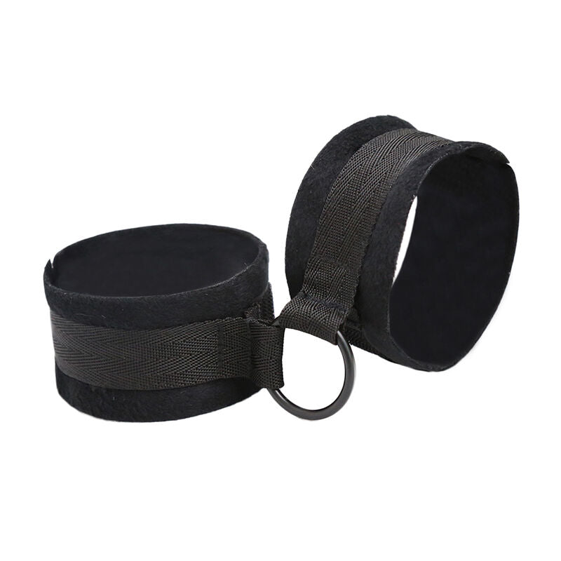 Nylon Wrist Cuffs With Strap With Metal Hook Bondage