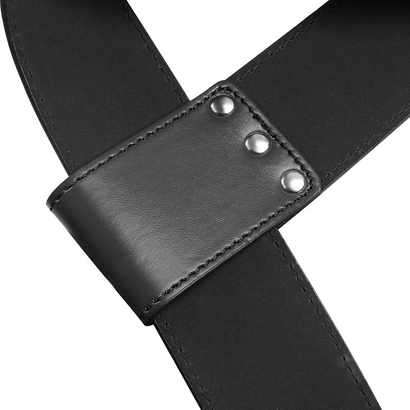 Menottes en cuir avec crochets de suspension pour poignets et chevilles Bondage Fetish Ohmama