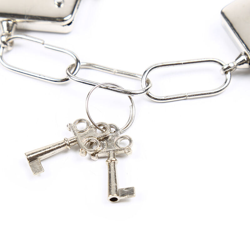 Leopard Velvet Coated Steel Handcuffs Bondage