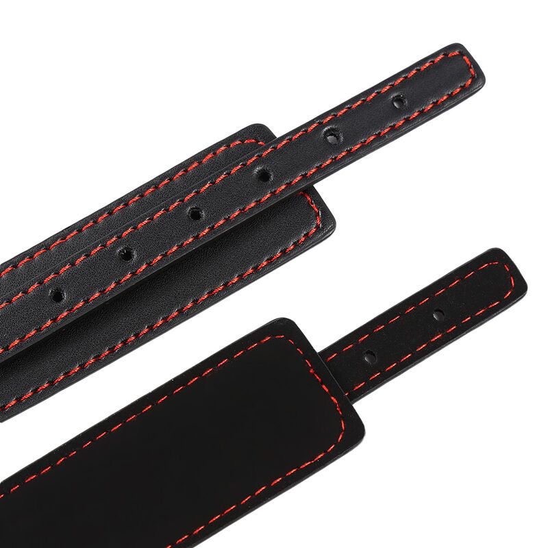 Manette per polsi in pelle regolabili con catena metallica per bondage taglia unica ohmama fetish