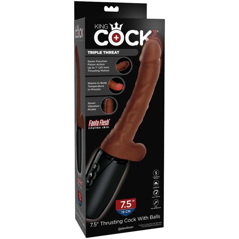 King Cock - Plus Triple Menace Teint Brun