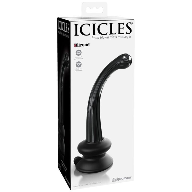 Icicles - Gode En Verre Avec Ventouse N. 87