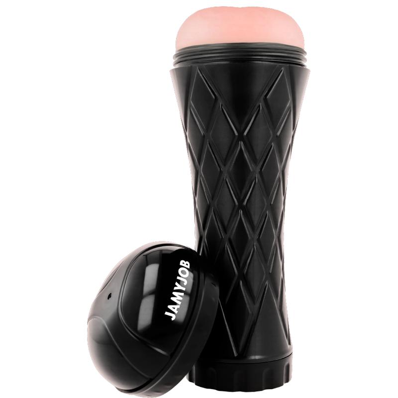 Masturbatore maschile bottino con ingresso ano regolazione pressione e custodia rigida facile pulizia Jamyjob