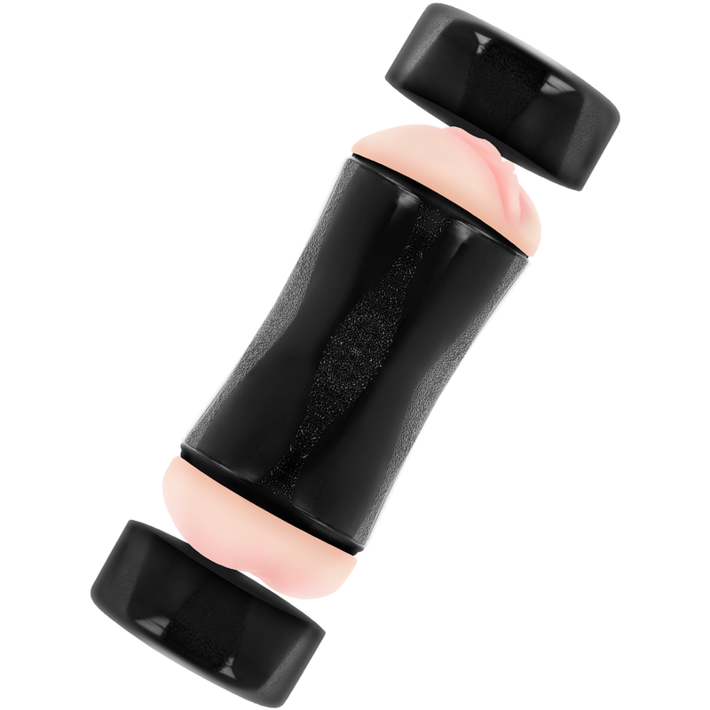 Masturbatore maschile doppia entrata vagina ano realistico removibile e facile da pulire 15 cm Jamyjob