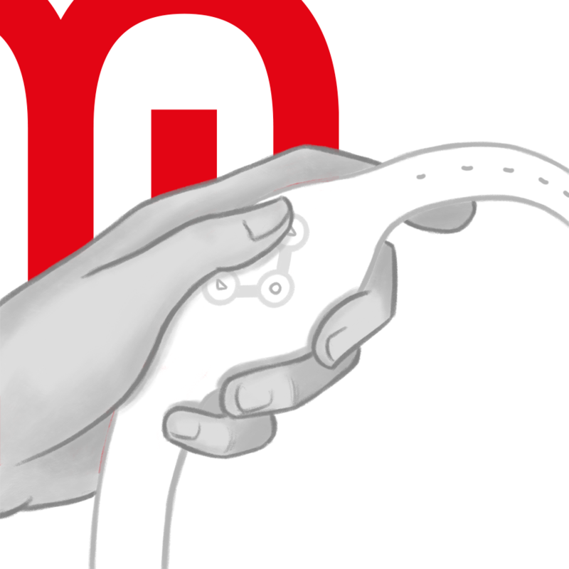 Watchme - White Wireless Technology Watch