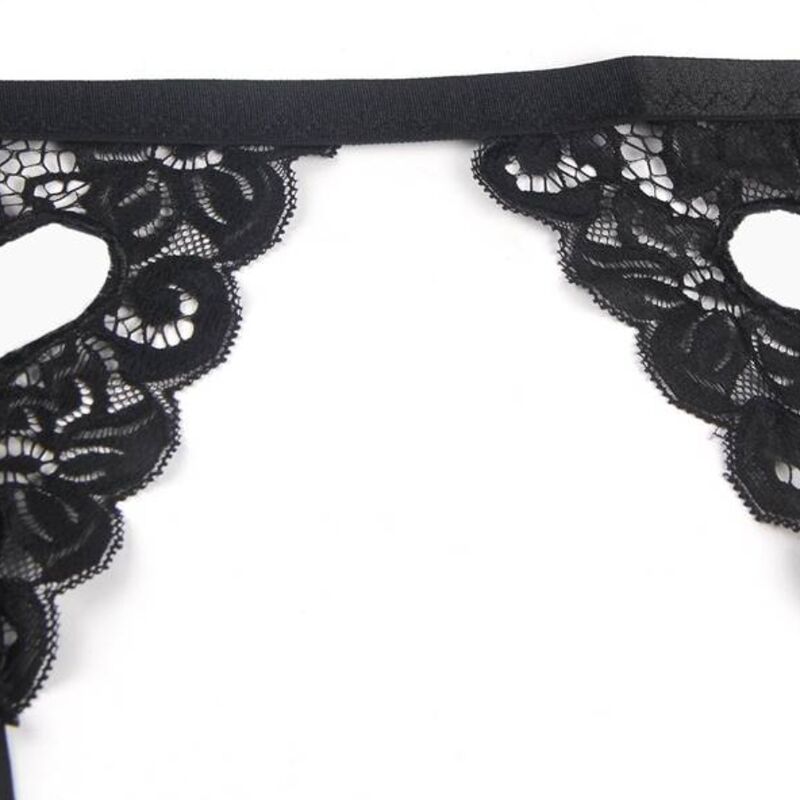 Subblime - Three Piece Set Bra + Suspender Belt + Thong S/M