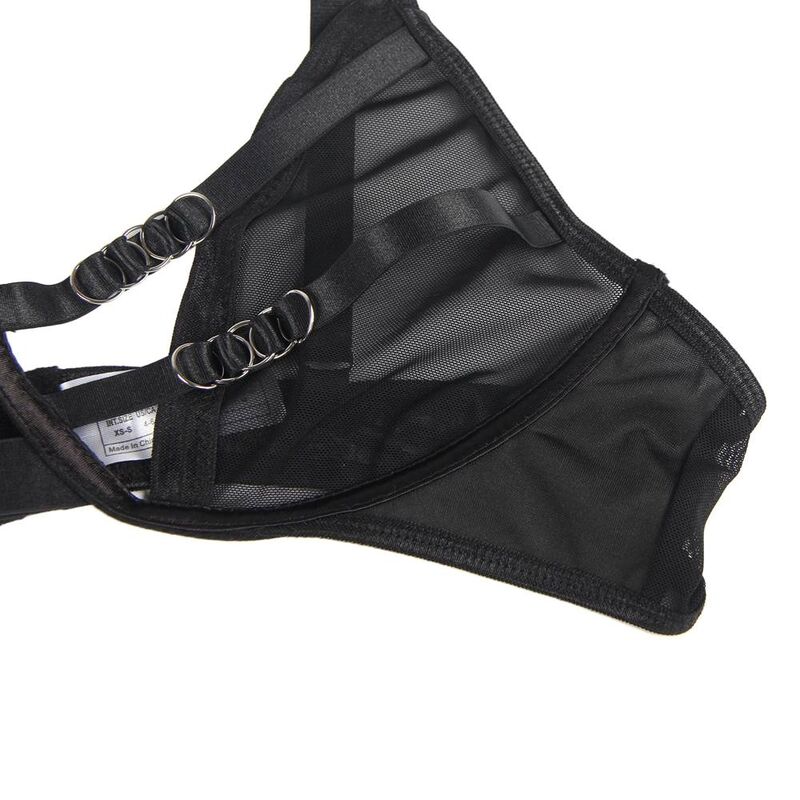 Set lingerie due pezzi reggiseno e slip S/M donna sexy elegante comfort poliestere spandex SUBBLIME SETS